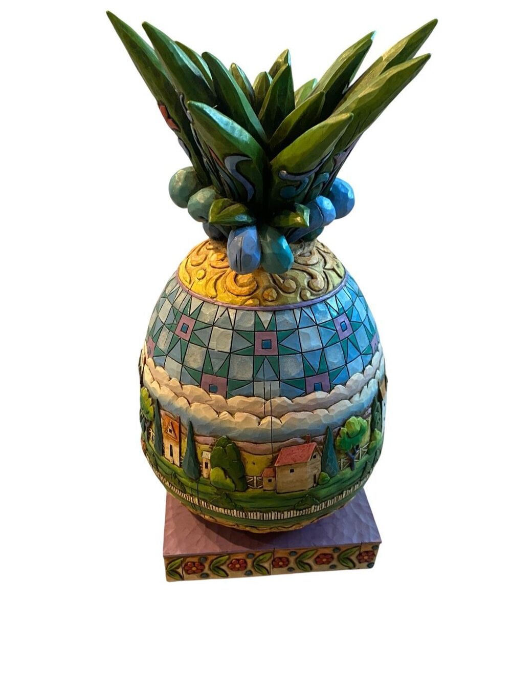 Jim Shore Welcome All #4007666 Pineapple Figurine - Picture 7 of 10
